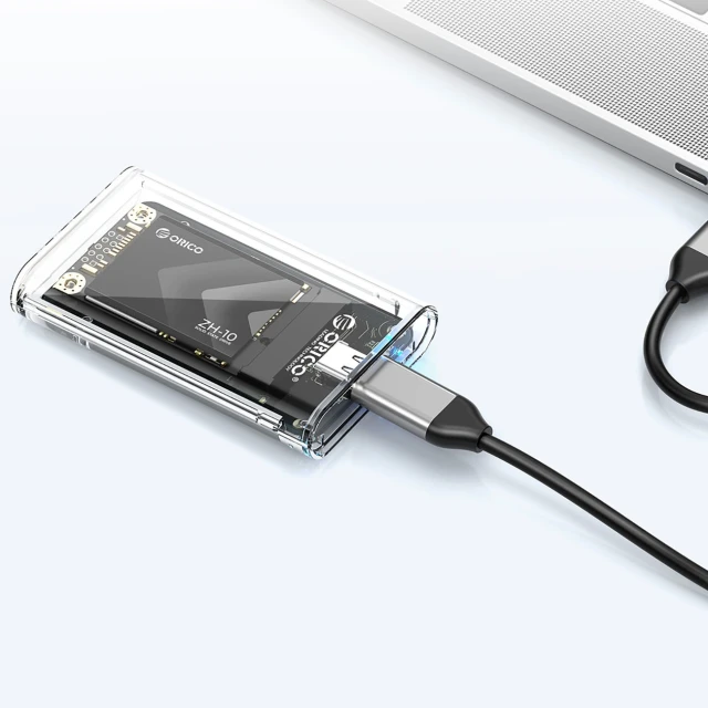 Карман для диска Orico TC10-MS MSATA USB-C 3.2 5Gb/s Transparent (6942227137777)