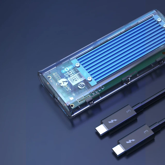 Зовнішній корпус M.2 NVME Orico TCM2-C3 USB-C 10Gb/s Blue (6942227137821)