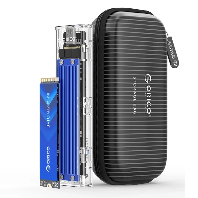 Зовнішній корпус M.2 NVME Orico TCM2-C3 USB-C 10Gb/s Blue (6942227137821)