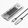 Кишеня для диска Orico TCM2-G20 M.2 NVME USB-C 3.2 20Gbps Silver (6942227137883)