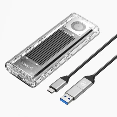 Кишеня для диска Orico TCM2-G20 M.2 NVME USB-C 3.2 20Gbps Silver (6942227137883)