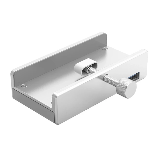USB Hub Orico MH4PU 4x USB-A 3.0 Clamp Mount Silver (6942227137982)