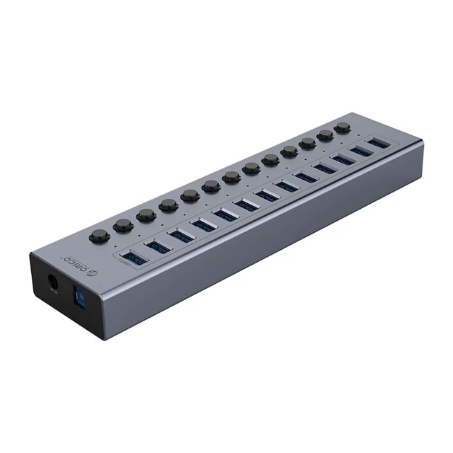 Hub USB Orico BT2U3-13AB 13xUSB-A 3.0 з перемикачами Gray