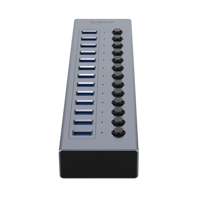 Hub USB Orico BT2U3-13AB 13xUSB-A 3.0 з перемикачами Gray