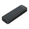 Hub Orico CT2U3-10AB 10xUSB-A 3.0 з вимикачами Black (6942227138088)