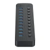 Hub Orico CT2U3-10AB 10xUSB-A 3.0 з вимикачами Black (6942227138088)