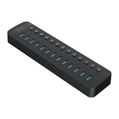 Hub Orico CT2U3-13AB 13x USB-A 3.0 з вимикачами Black (6942227138095)