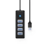 Хаб Orico PW4U-U3 USB-A 4x USB-A 3.0 (6942227138149)