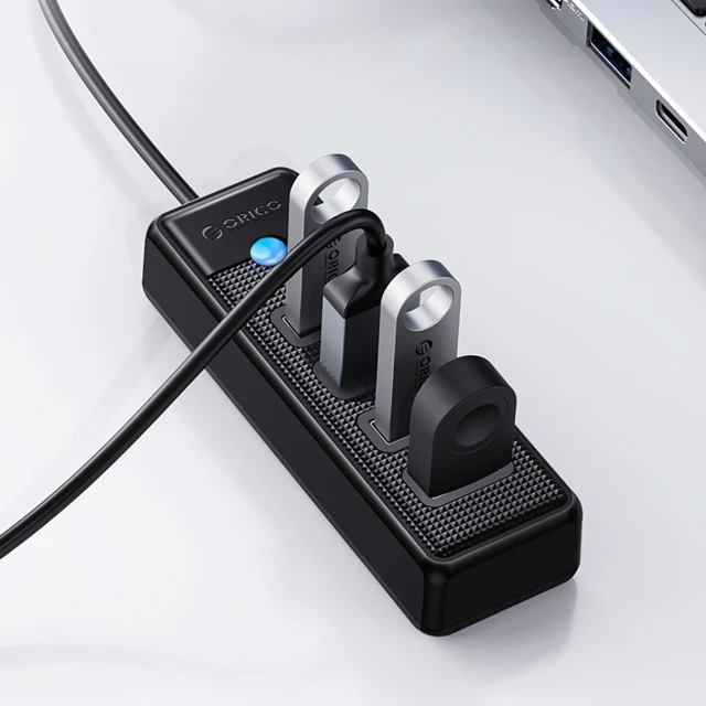 Хаб Orico PW4U-U3 USB-A 4x USB-A 3.0 (6942227138149)