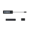 USB Hub Orico PW4U-C3 USB-C 4x USB-A 3.0 Black (6942227138156)