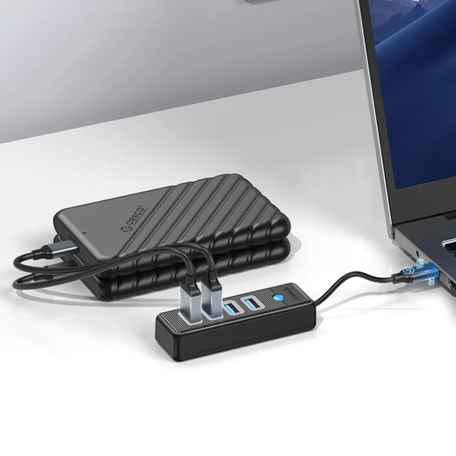 Hub Orico PWC2U-C3 USB-C / 2x USB-A 3.0 + 1x USB-C 3.0 Black (6942227138163)
