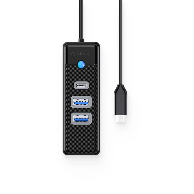 Hub Orico PWC2U-C3 USB-C / 2x USB-A 3.0 + 1x USB-C 3.0 Black (6942227138163)