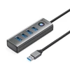 USB Hub Orico PDD4U-U3 4x USB-A 3.0 Gray (6942227138187)