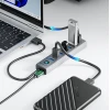 USB Hub Orico CL7U-U3 7x USB-A 3.0 + USB-C 5V/3A 1m Gray (6942227138194)