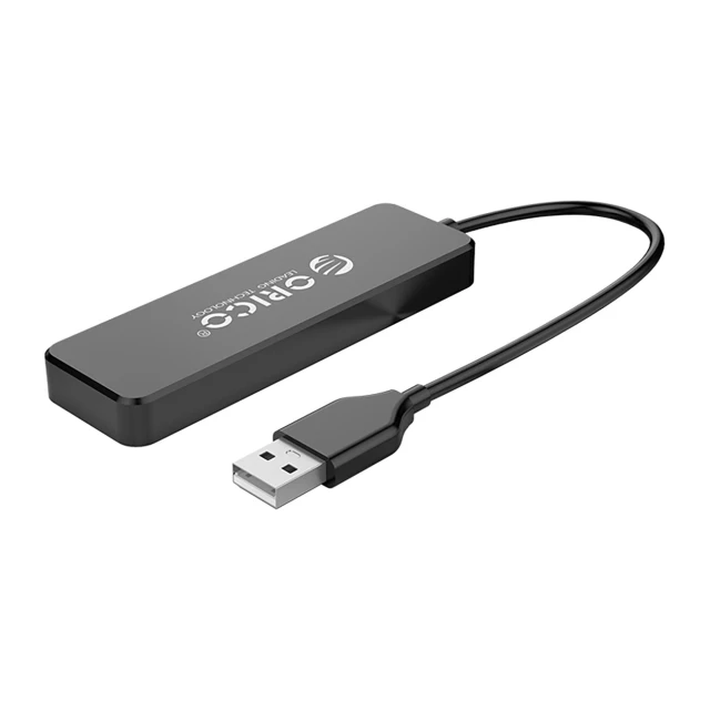 Хаб USB-A Orico FL01 4x USB-A 2.0 Black (6942227138217)