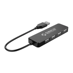 Хаб USB-A Orico FL01 4x USB-A 2.0 Black (6942227138217)