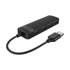 USB Hub Orico FL02 4x USB-A 2.0 Black (6942227138224)