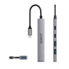 Hub USB-C Orico YSB4-U2 док-станція 2xUSB-A 2.0 1xUSB-A 3.0 1xUSB-C 2.0 1xUSB-C Gray (6942227138262)