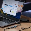Hub USB-C Orico YSB4-U2 док-станція 2xUSB-A 2.0 1xUSB-A 3.0 1xUSB-C 2.0 1xUSB-C Gray (6942227138262)