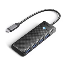Хаб USB-C Orico PAPW4A-C3 станція докування 4xUSB-A 3.0 (6942227138309)