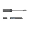 USB Hub Orico PAPW2AC-C3 2x USB-A 3.0 + 2x USB-C 3.0 Black (6942227138316)