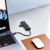 USB Hub Orico PAPW2AC-C3 2x USB-A 3.0 + 2x USB-C 3.0 Black (6942227138316)
