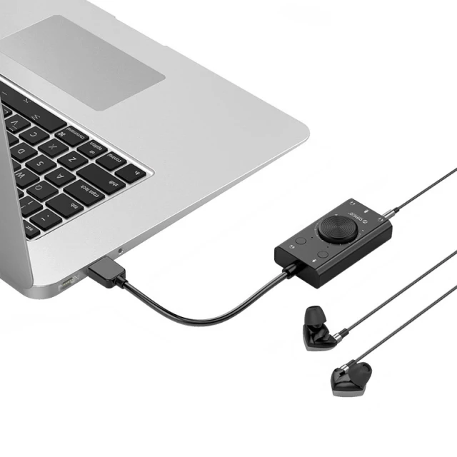 Звукова карта Orico SC2 зовнішня багатофункціональна USB-A Black (6942227138507)