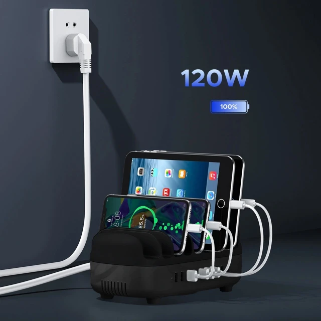 Станція зарядки Orico DUK-10P-V1 10x USB-A Black (6942227138514)