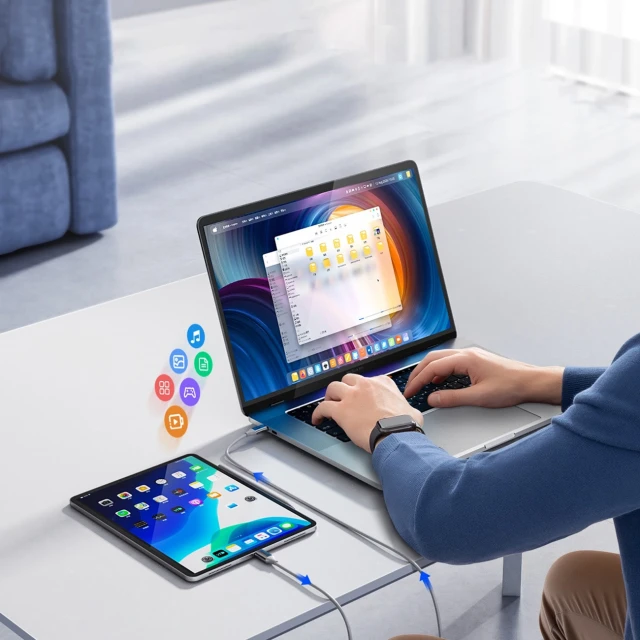 Кабель Orico CDX USB-C to USB-C 100W 5A 1m White (6942227138569)