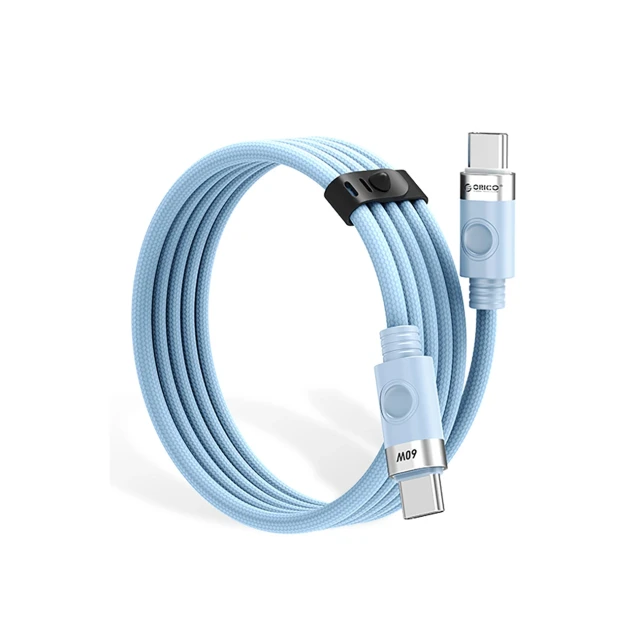 Кабель Orico CDX USB-C - USB-C 60W 3A 1м Blue (6942227138576)