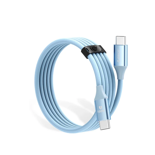 Кабель Orico CDX USB-C - USB-C 100W 5A 1м Blue (6942227138590)