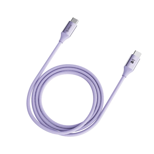 Кабель Orico CDX USB-C – USB-C 1м 100W 5A Power Delivery Purple (6942227138606)