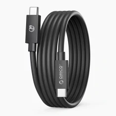 Кабель Orico USB4 сумісний Thunderbolt 5 80Gbps 240W USB-C 1.5м Black (6942227173225)