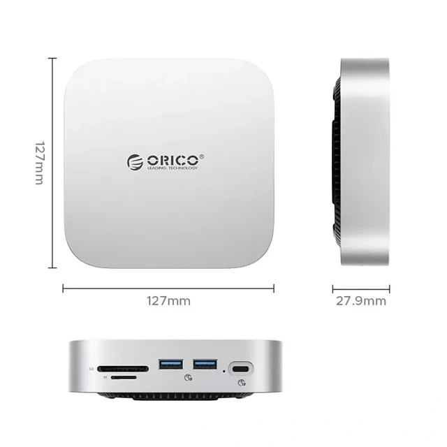Докирующая станция Orico MiniLink 9в1 Silver (6942227173249)