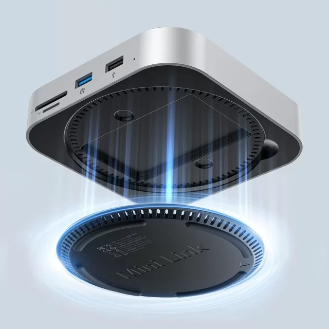 Докирующая станция Orico MiniLink 9в1 Silver (6942227173249)