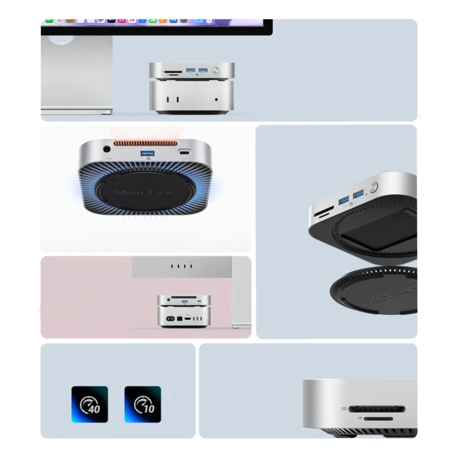 Станція док Orico MiniLink 9в1 з кишенею M.2 SSD (6942227173256)
