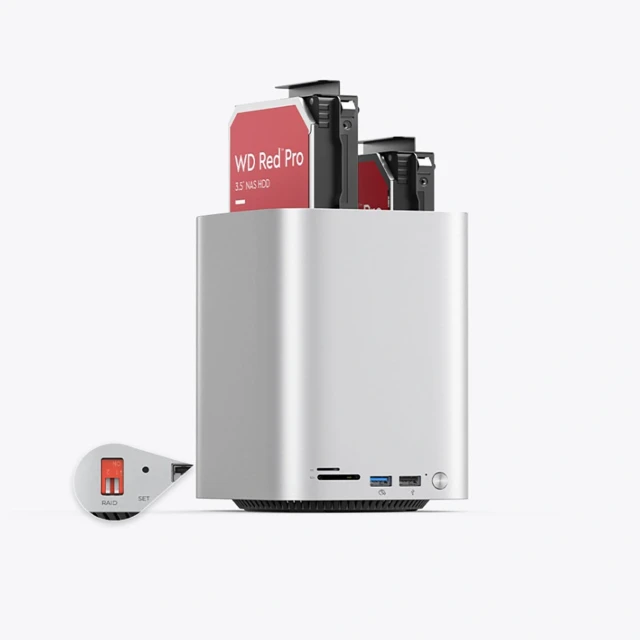 Станция докирования Orico MiniTower для жестких дисков 56TB Silver (6942227173263)