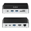 Докстанція Orico MiniDock 10в1 з кишенею для SSD Silver (6942227173270)
