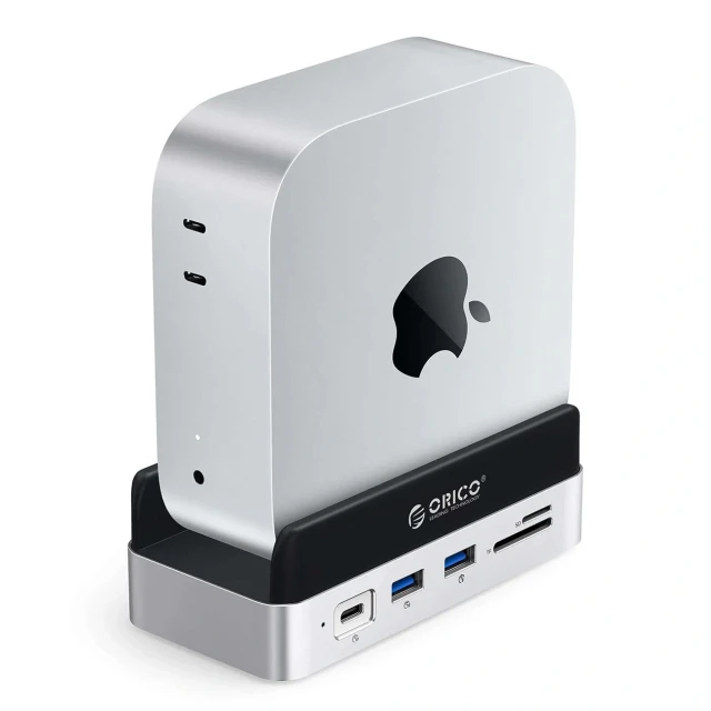 Докстанція Orico MiniDock 10в1 з кишенею для SSD Silver (6942227173270)
