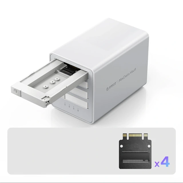Disk Array Orico 8848U4 4-bay M.2 NVMe SSD White (6942227173294)