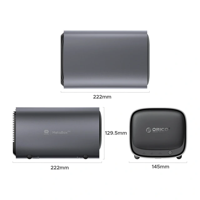 NAS Mережева сховище Orico MetaBox Pro Home Gray (6942227173379)
