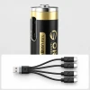 Батарея літієва Orico Ener-G EG7C 1,5V 500mWh AAA USB-C 4шт (6942227174505)