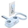 Розетка живлення Orico AP3 65W GaN 6в1 2x AC 2x USB-A 2x USB-C Blue (6942227174574)