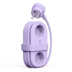 Мережева розетка Orico AP3 65W GaN 6в1 2xAC+2xUSB-A+2xUSB-C Purple (6942227174581)