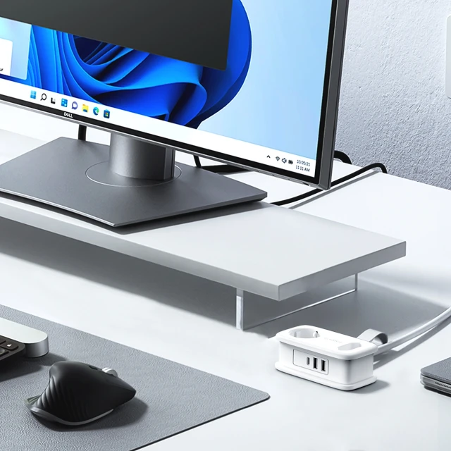 Розетка Orico APP 15.5W 5в1 2x AC + 2x USB-A + 1x USB-C White (6942227174604)