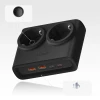 Розетка електрична Orico PDC25 25W 2x AC + 2x USB-A + 2x USB-C Black (6942227174611)