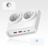 Розетка мережевої фільтр Orico PDC25 25W 6в1 2x AC 2x USB-A 2x USB-C White (6942227174628)