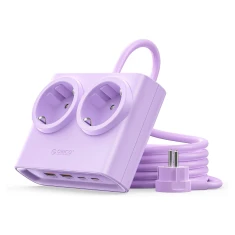 Блок живлення Orico PDC25 25W 6в1 2xAC + 2xUSB-A + 2xUSB-C Purple