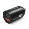 Автомобільна зарядка Orico MiniRing 30W USB-A + USB-C Black (6942227174697)