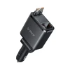Зарядка автомобільна Orico Twin Reach 45W USB-A + USB-C з двома кабелями USB-C (6942227174710)